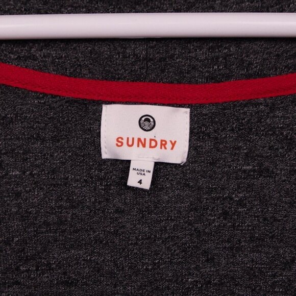 Sundry gray cocoon open cardigan-4 - Picture 3 of 4